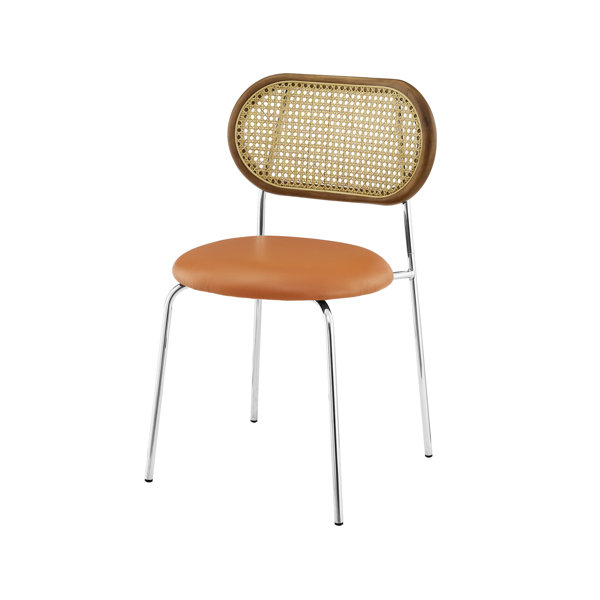 Bay Isle Home Cannelton Solid Rattan Back Dining Side Chair & Reviews